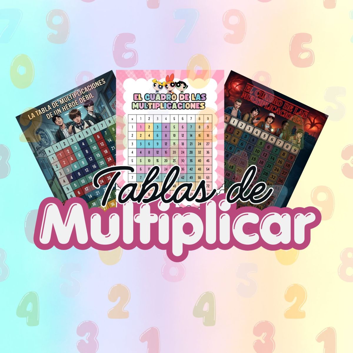 Tabla de Multiplicar 2-en-1: Pitagórica y Tradicional